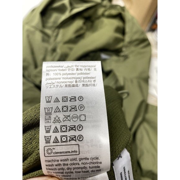 Calvin Klein Mens Jacket Size XXL Olive Green Lightweight Hike Zip Parka, New - Picture 10 of 11